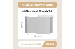 ΕΤΙΚΕΤΕΣ NIIMBOT 50x80mm / 95ετ. ΔΙΑΦΑΝΕΣ